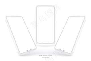 白色矢量电话隔离