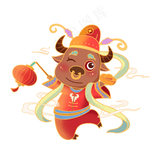 2021新年牛提灯笼