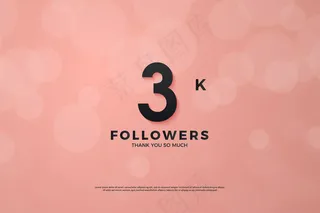 3k带数字的粉色背景
