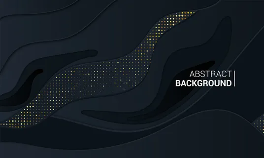 带有3d黑色背景的抽象横幅banner