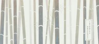 东方日式抽象图案背景设计优雅自然的竹子