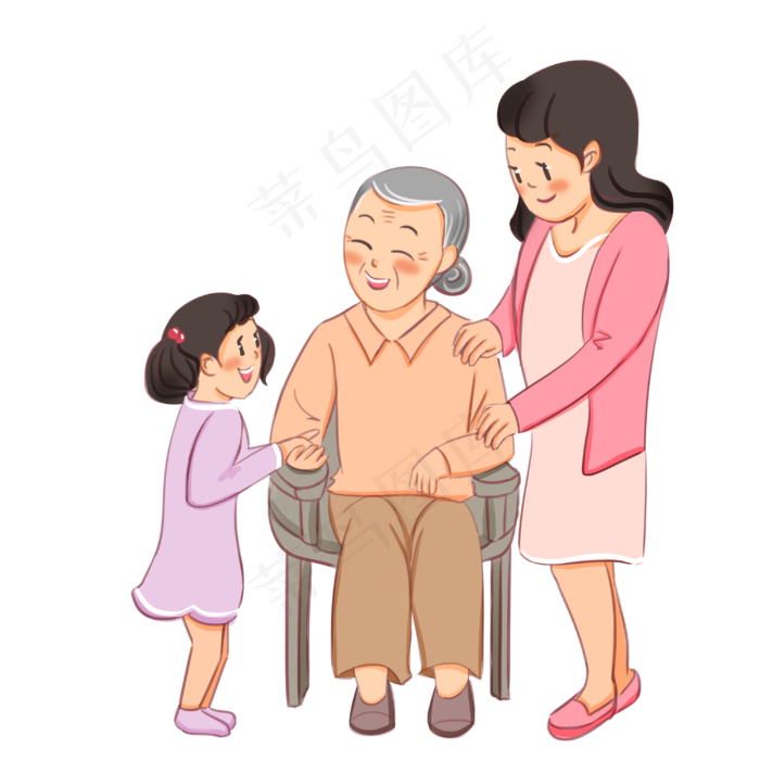 尊老爱幼社会公德(3000X3000(DPI:300))psd模版下载