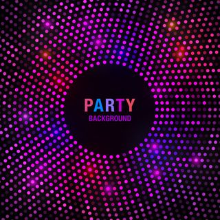 抽象的圆形彩色明亮发光背景。插图