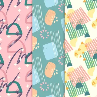 抽象手绘图案集