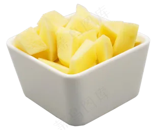 黄色切开土豆