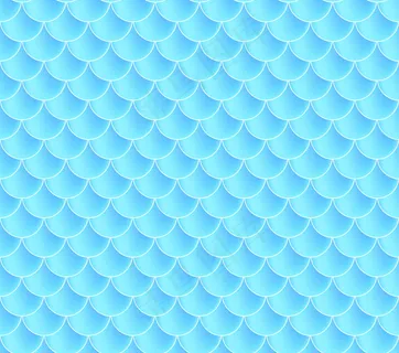 美人鱼鳞片。鱼鳞。蓝色无缝图案 美人鱼鳞片。鱼鳞。蓝色无缝图案
