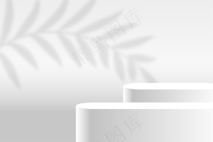 白色产品展示台背景