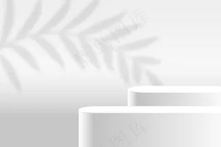 白色产品展示台背景