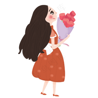 创意七夕表白人物元素