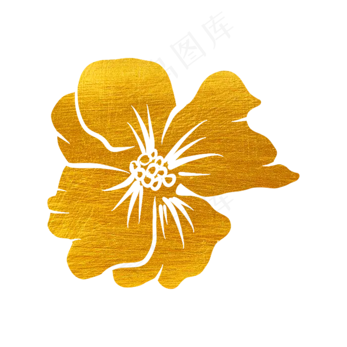 剪纸烫金花朵梅花(2048X2048(DPI:132))psd模版下载