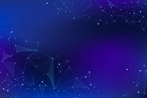 渐变网络连接背景 渐变网络连接背景