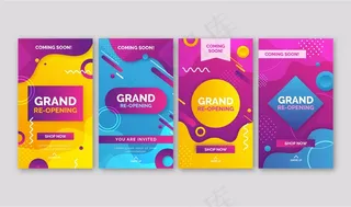 Grand re Open template stories集合