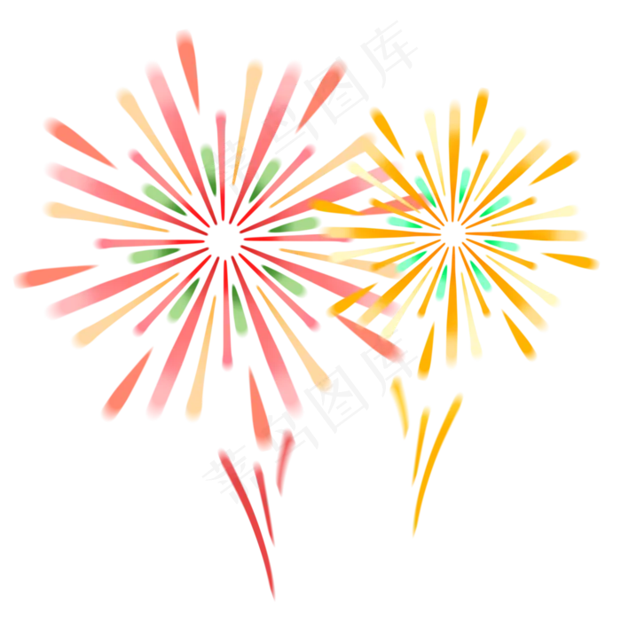 七夕情人节夜晚绽放烟花(2000X2000(DPI:300))psd模版下载