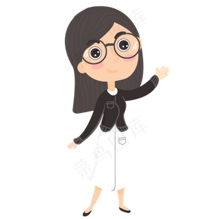 教师节卡通人物设计素材