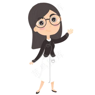 教师节卡通人物设计素材