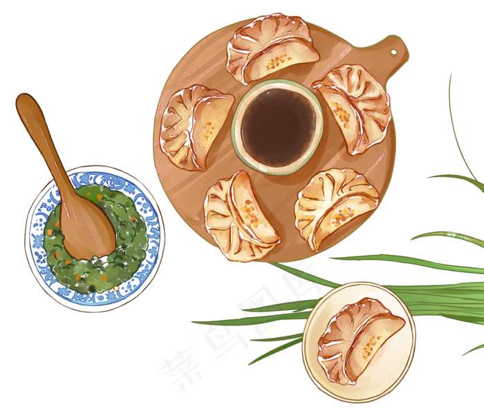 冬季立冬节气团圆美食饺子(2275X1924(DPI:300))psd模版下载