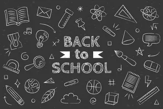 黑板回到学校背景