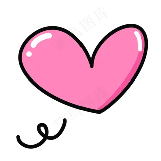 粉红色可爱温馨七夕情人节爱心