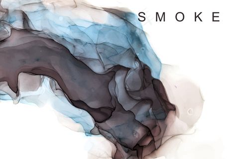 黑色阴影水彩背景，湿液体，手绘矢量水彩纹理