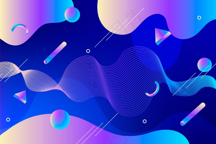 抽象几何形状背景eps,ai矢量模版下载