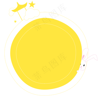 圆形中秋节边框