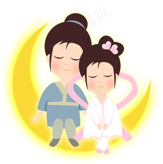 牛郎织女银河月亮
