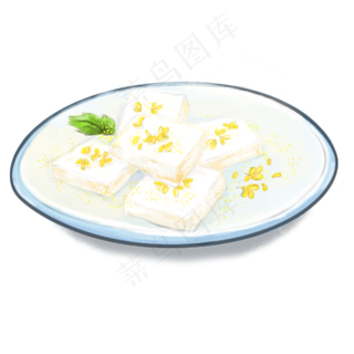 重阳节手绘桂花糕