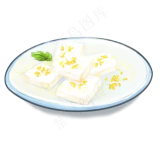 重阳节手绘桂花糕