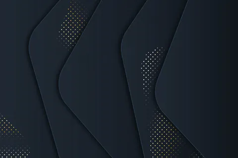 金色细节的深色纸层背景