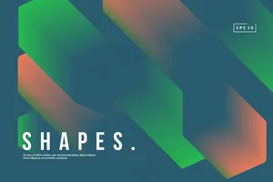 时尚的几何背景。渐变形状组成。