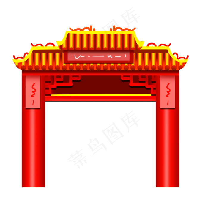 新年中式门头(3000X3000(DPI:300))psd模版下载