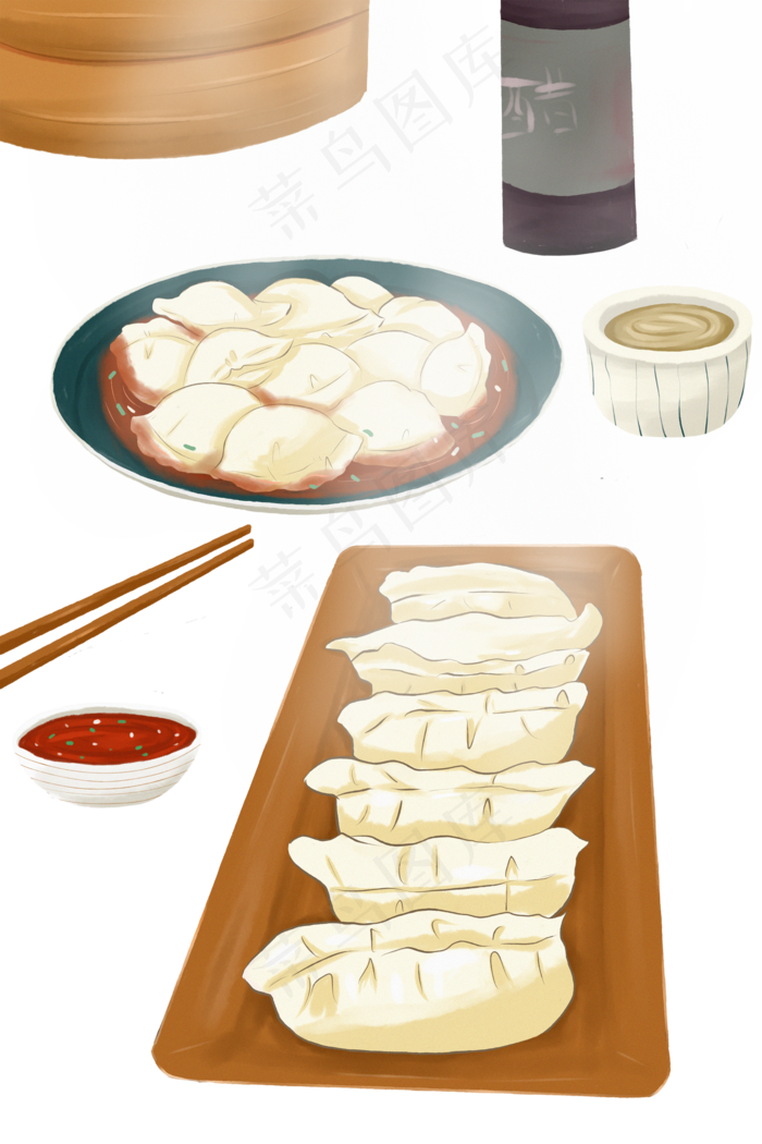 立冬冬至饺子美食(2000X2999(DPI:300))psd模版下载