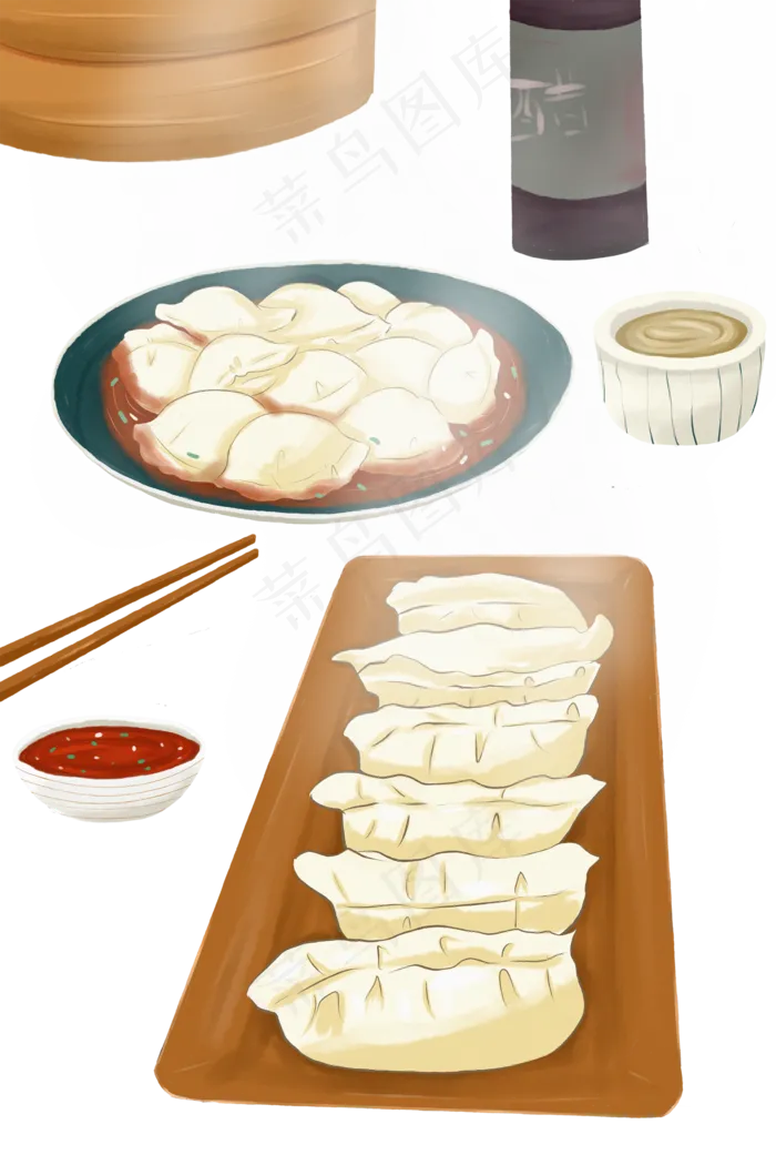 立冬冬至饺子美食(2000X2999(DPI:300))psd模版下载