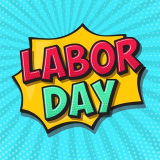 劳动节风格漫画书