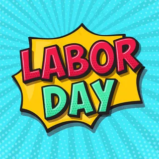 劳动节风格漫画书