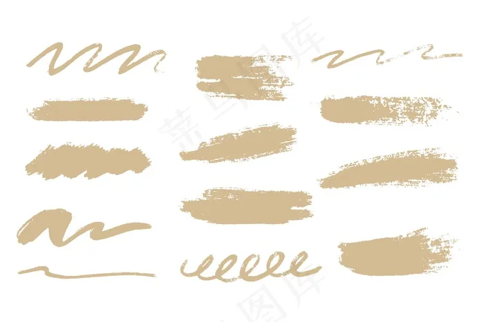 墨笔集eps,ai矢量模版下载