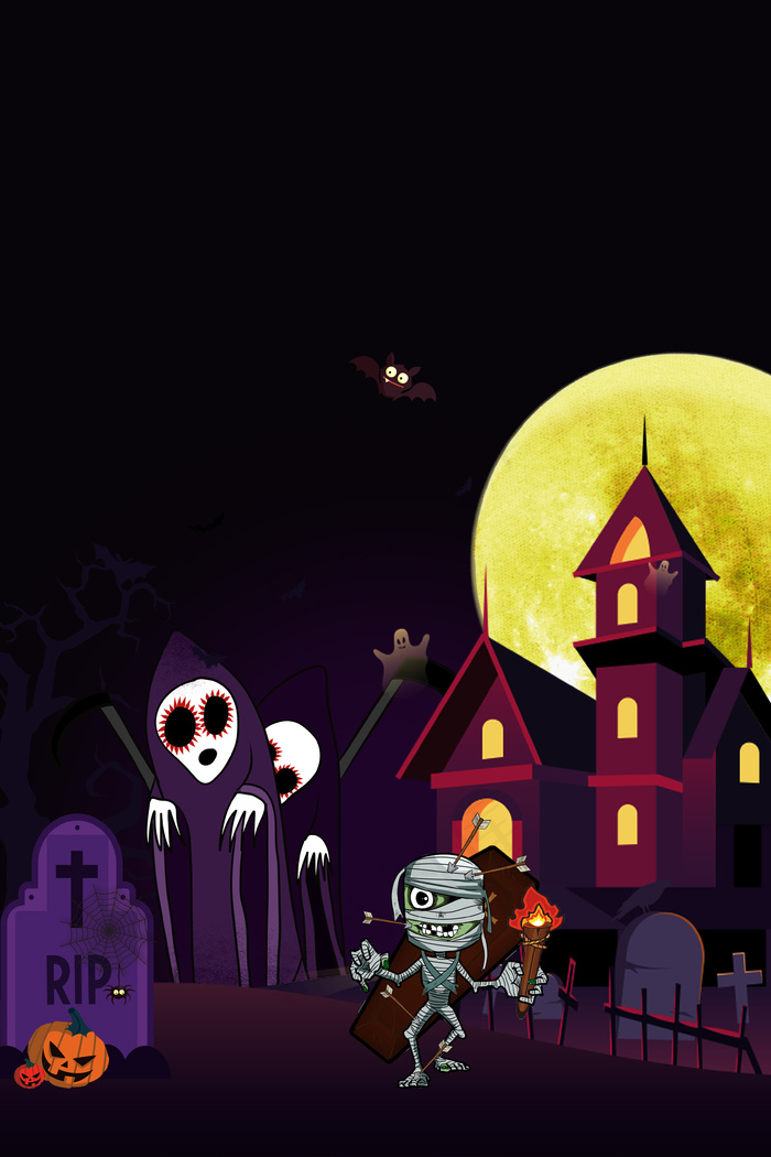 创意恐怖万圣节海报