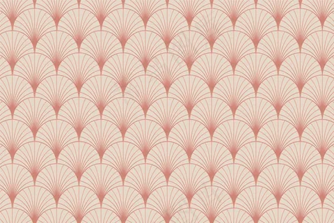 粉彩玫瑰金装饰棕榈图案