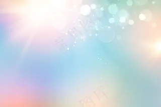 波基气泡和太阳在蓝色背景上闪烁