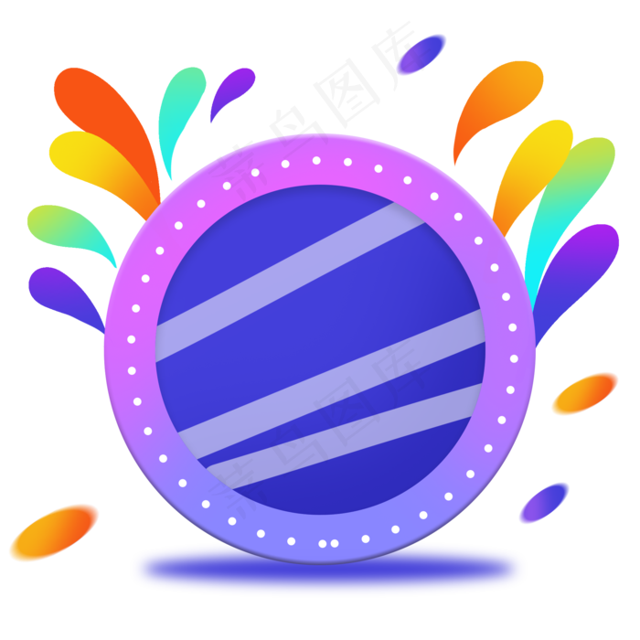 电商促销渐变标题框