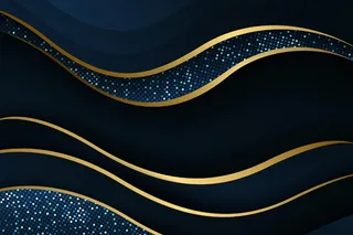 渐变金色豪华背景，带线条