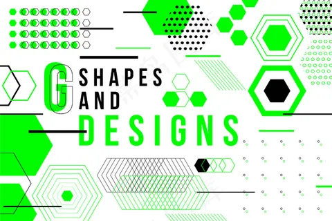 孟菲斯风格的平面设计几何背景