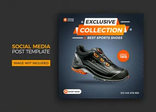 鞋类销售社交媒体帖子模板