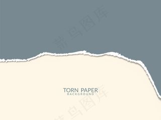 柔和的颜色撕纸样式空白背景矢量