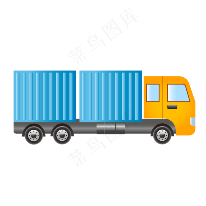 快递物流货车(2000*2000px 300 dpi )ai矢量模版下载