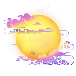 七夕国朝祥云月亮