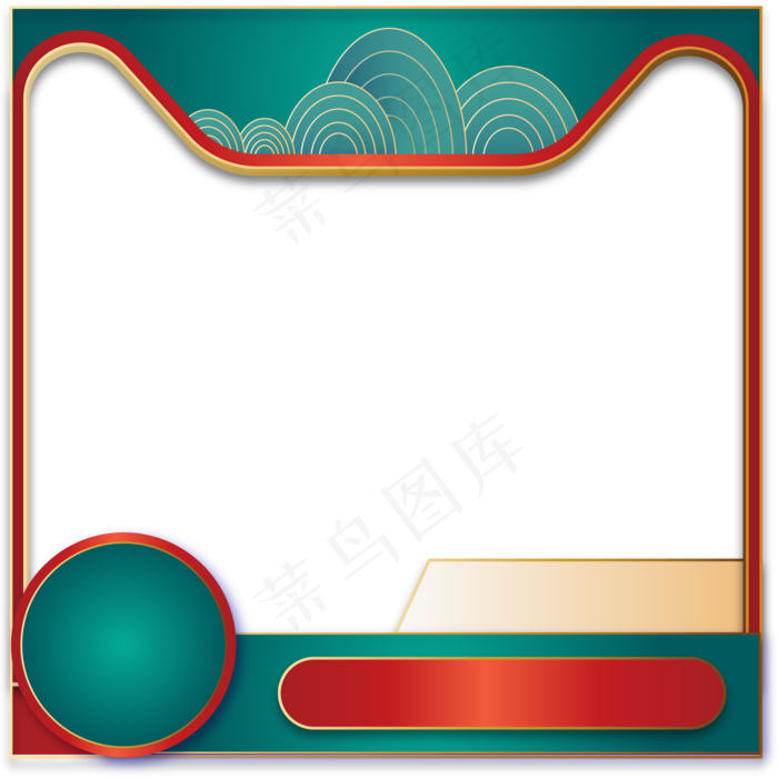 国潮双十一立体中国风主图