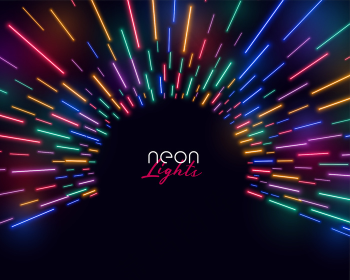 霓虹灯led彩色闪光灯背景