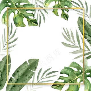 水彩画留金框临摹空间