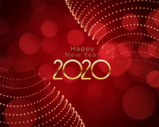 新年快乐红金灿灿的背景